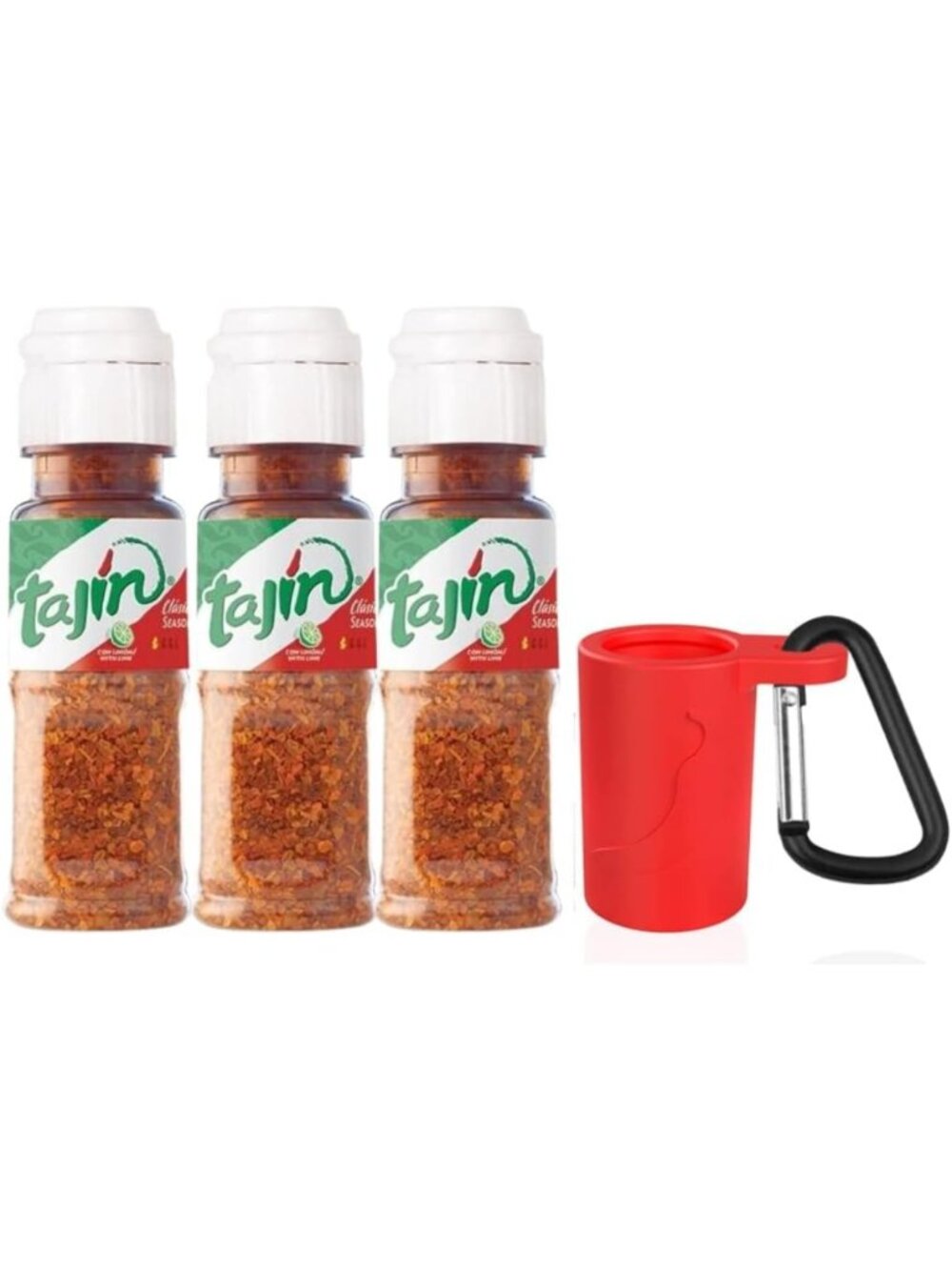 Portable Chili-Lime Seasoning Bottle with Keychain Holder | Mini Travel Spice